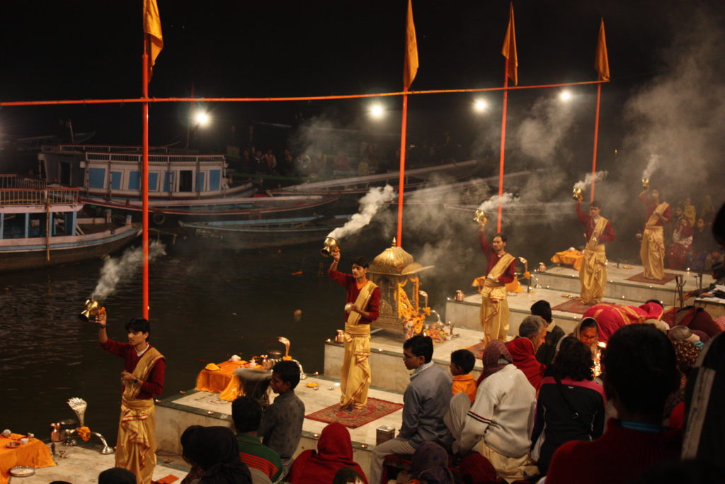 Varanasi, ganga aarti